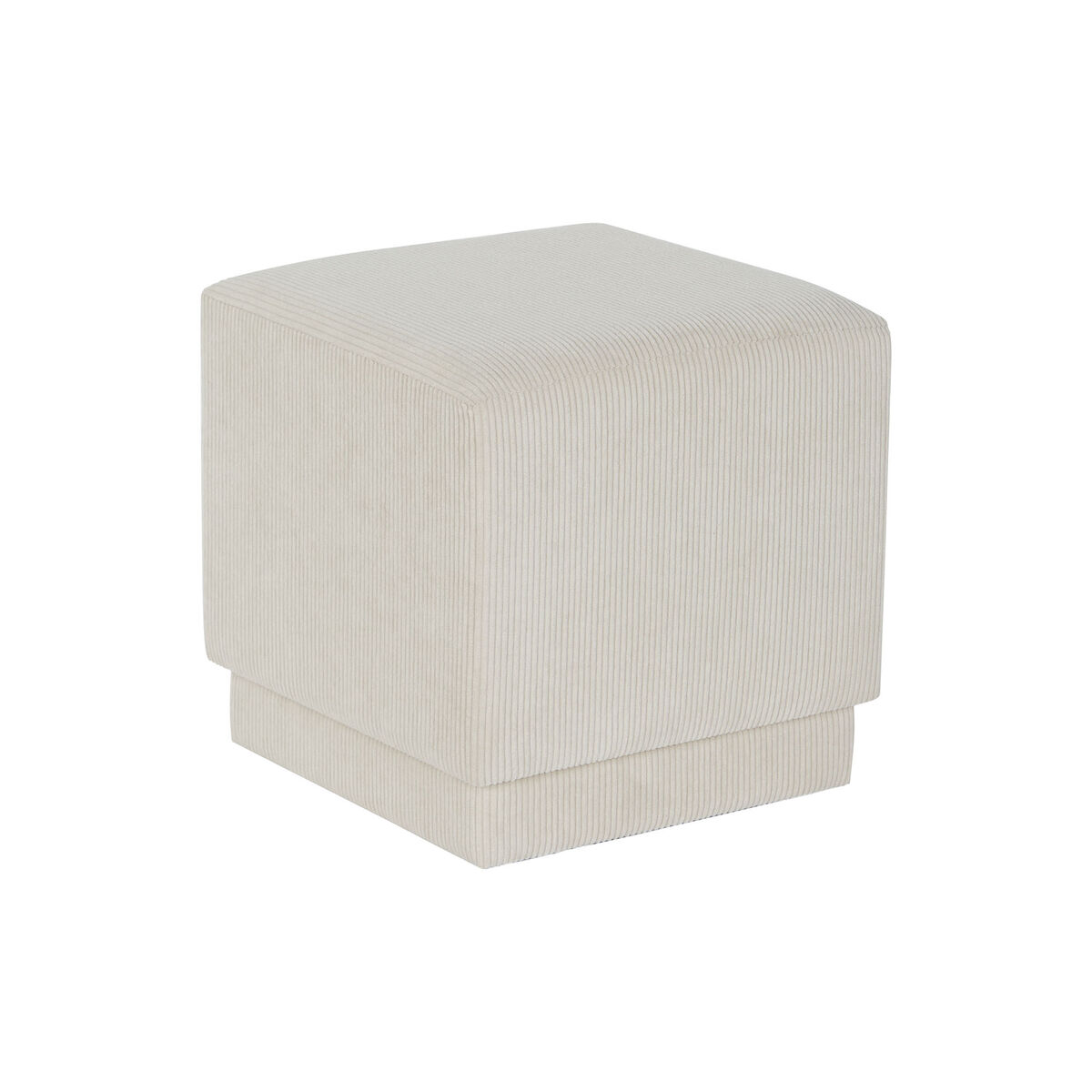 Reposapiés DKD Home Decor Beige Poliéster Madera MDF 40 x 40 x 40 cm - Effik Store