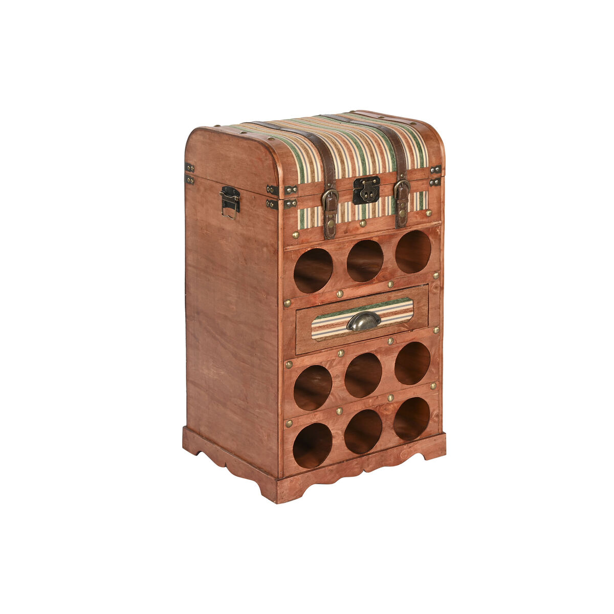 Botellero Home ESPRIT Marrón Álamo 40 x 35,5 x 71 cm - Effik Store