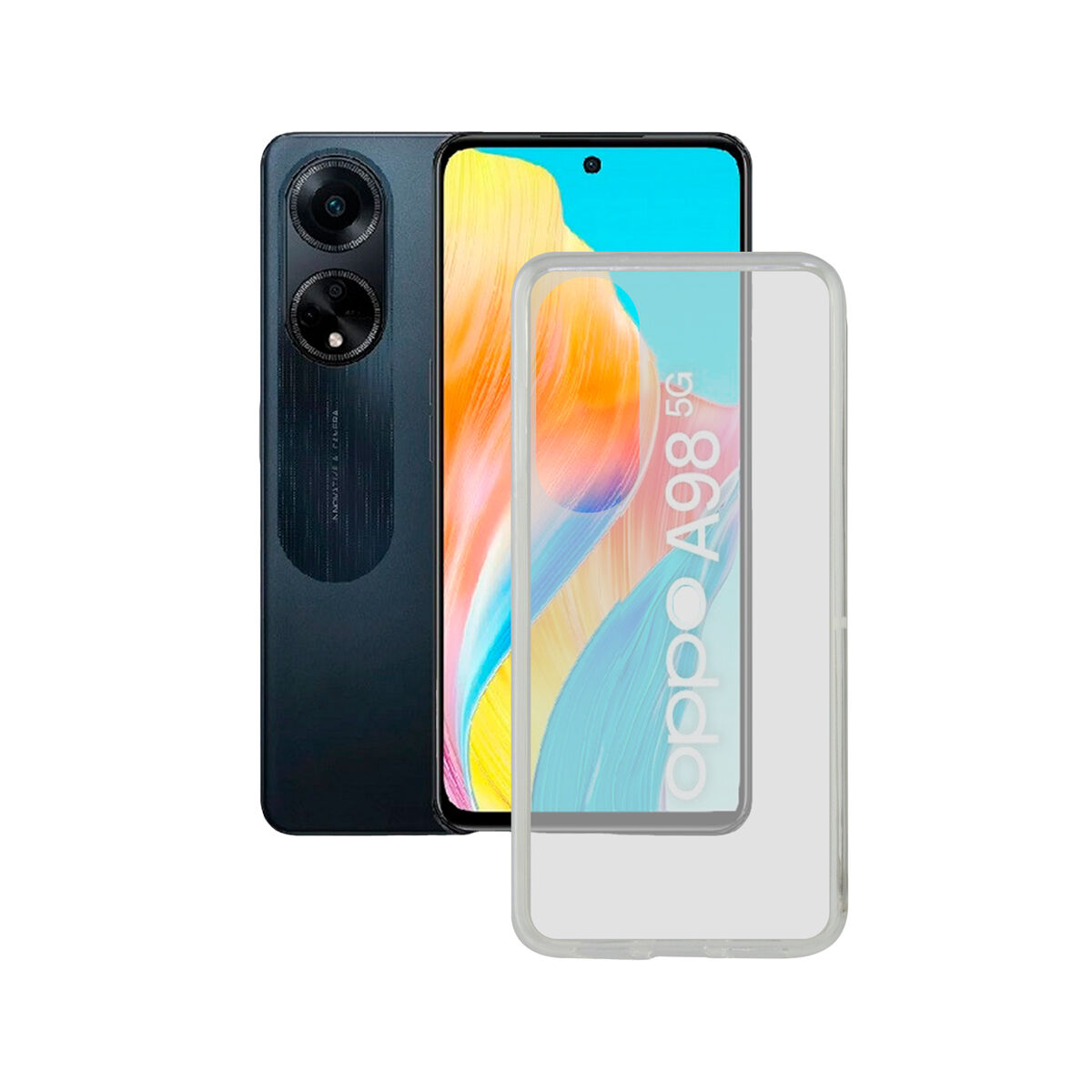 Funda para Móvil KSIX Oppo A98 Transparente OPPO Oppo A98 - Effik Store