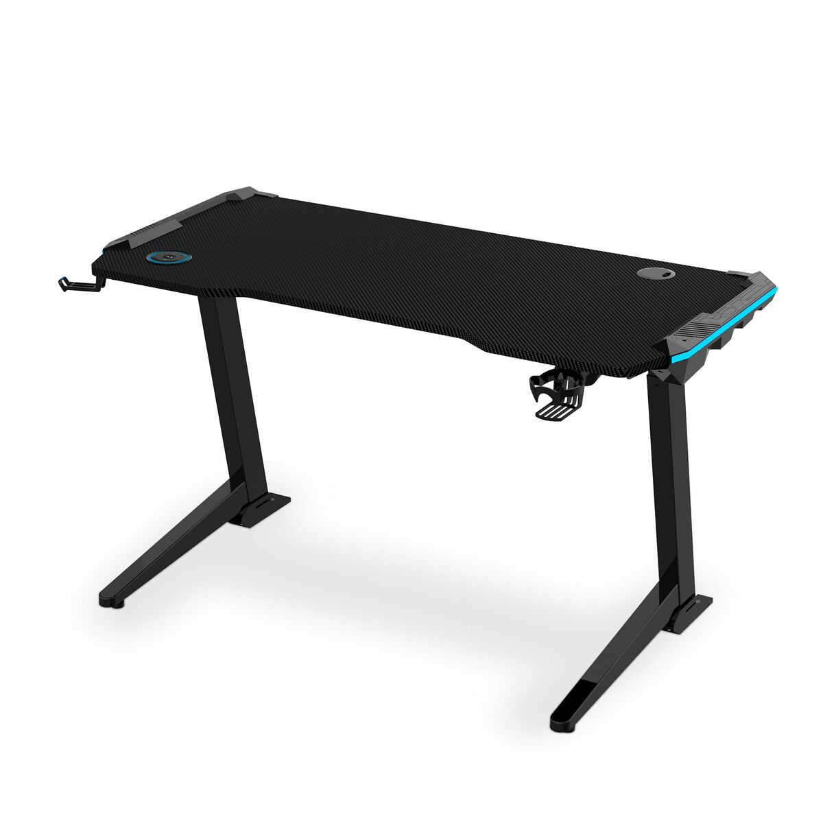 Mesa de Escritorio Gaming Loctek Negro Madera 125 X 60 X 1,8 CM  (Reacondicionado A) - Effik Store