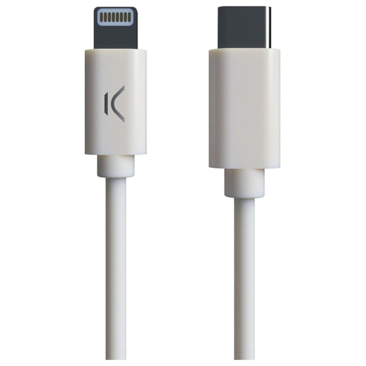 Cable USB-C a Lightning KSIX MFI (1 m) Blanco - Effik Store