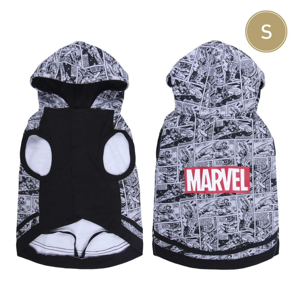 Sudadera para Perro Marvel S Gris - Effik Store