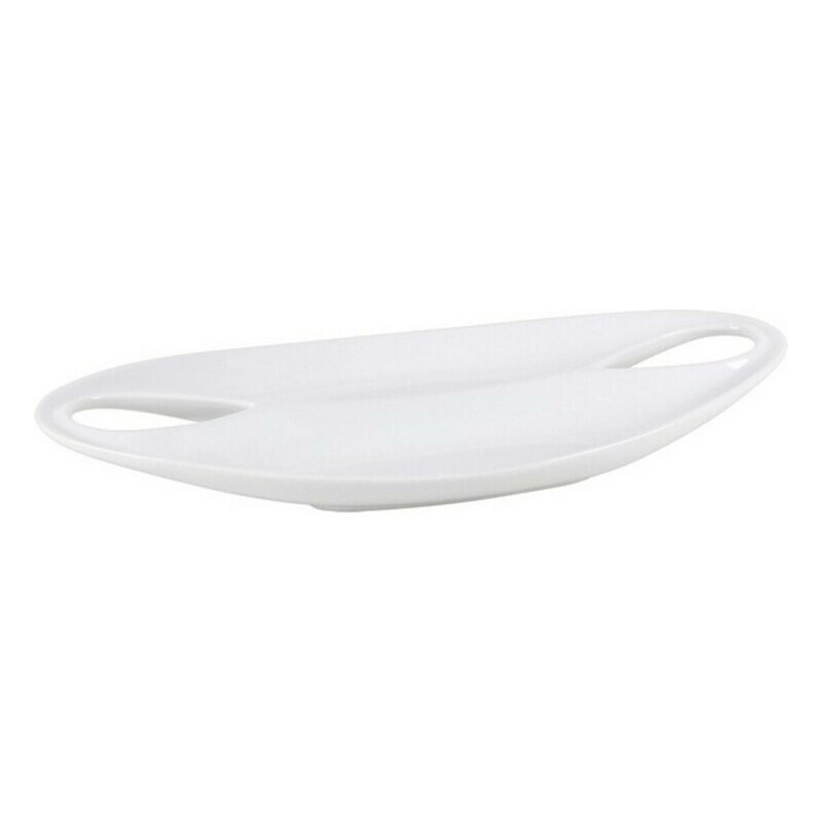 Bandeja Etrusca Doble Porcelana Blanco (36,5 x 18 x 4,5 cm) - Effik Store