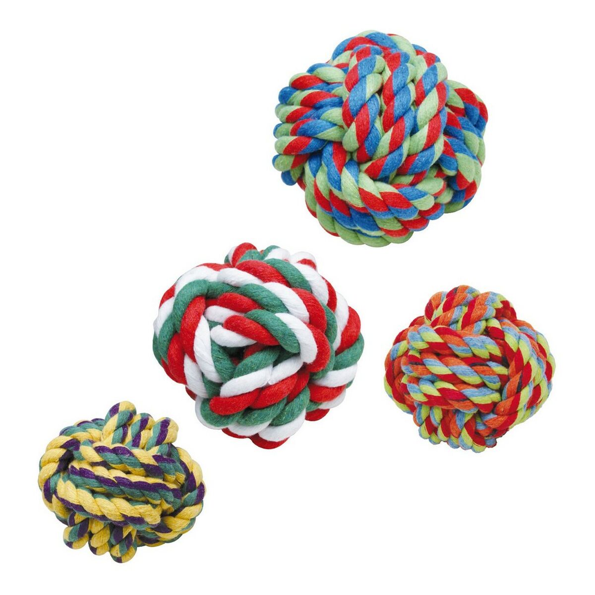 Juguete para perros Gloria Poliéster Algodón Multicolor (7-8 cm) - Effik Store