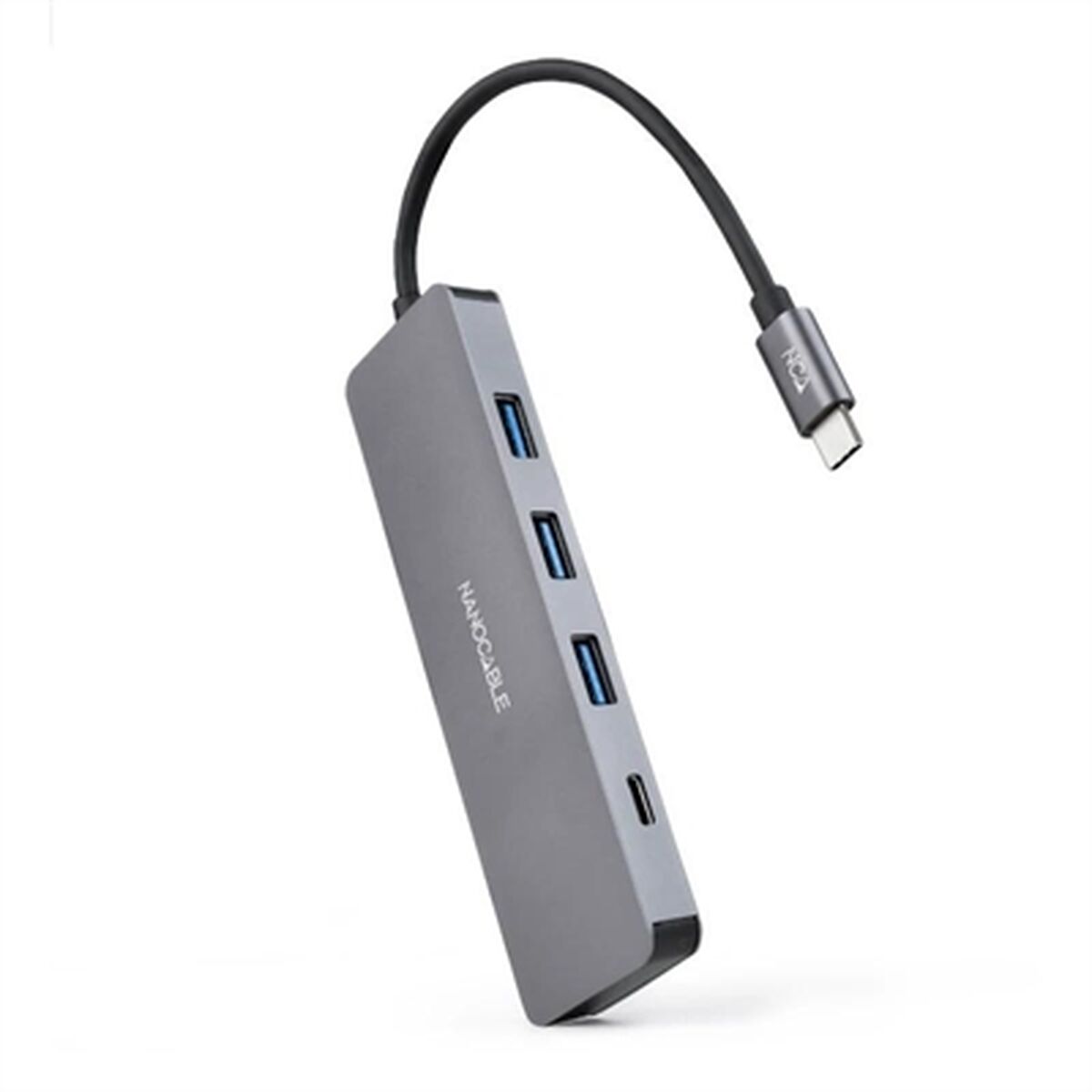 Hub USB NANOCABLE 10.16.4409 Gris (1 unidad) - Effik Store