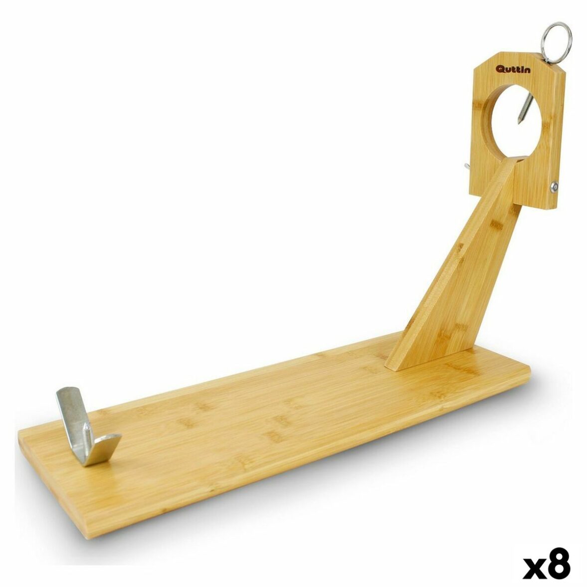 Jamonero de Madera Quttin Bambú 48,8 x 16,5 x 34 cm (8 Unidades) - Effik Store