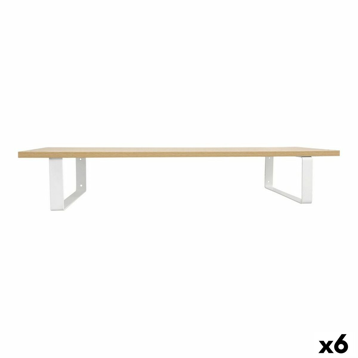 Estante Confortime Marrón claro Madera MDF 80 x 23,5 x 1,5 cm (6 Unidades) - Effik Store