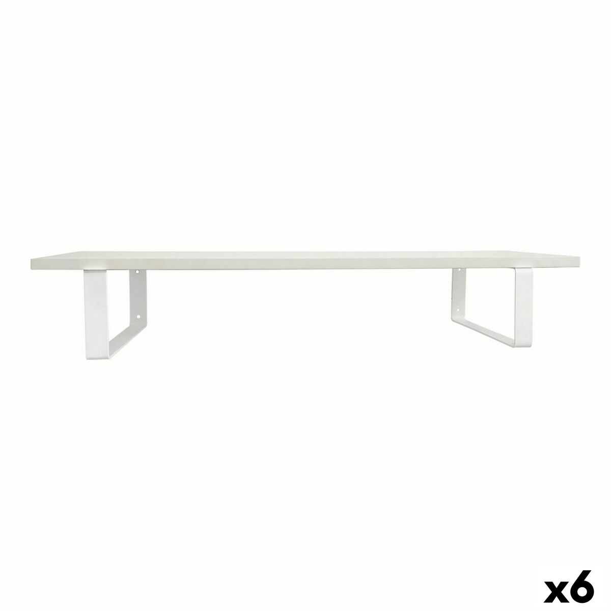 Estante Confortime Blanco Madera MDF 80 x 23,5 x 1,5 cm (6 Unidades) - Effik Store