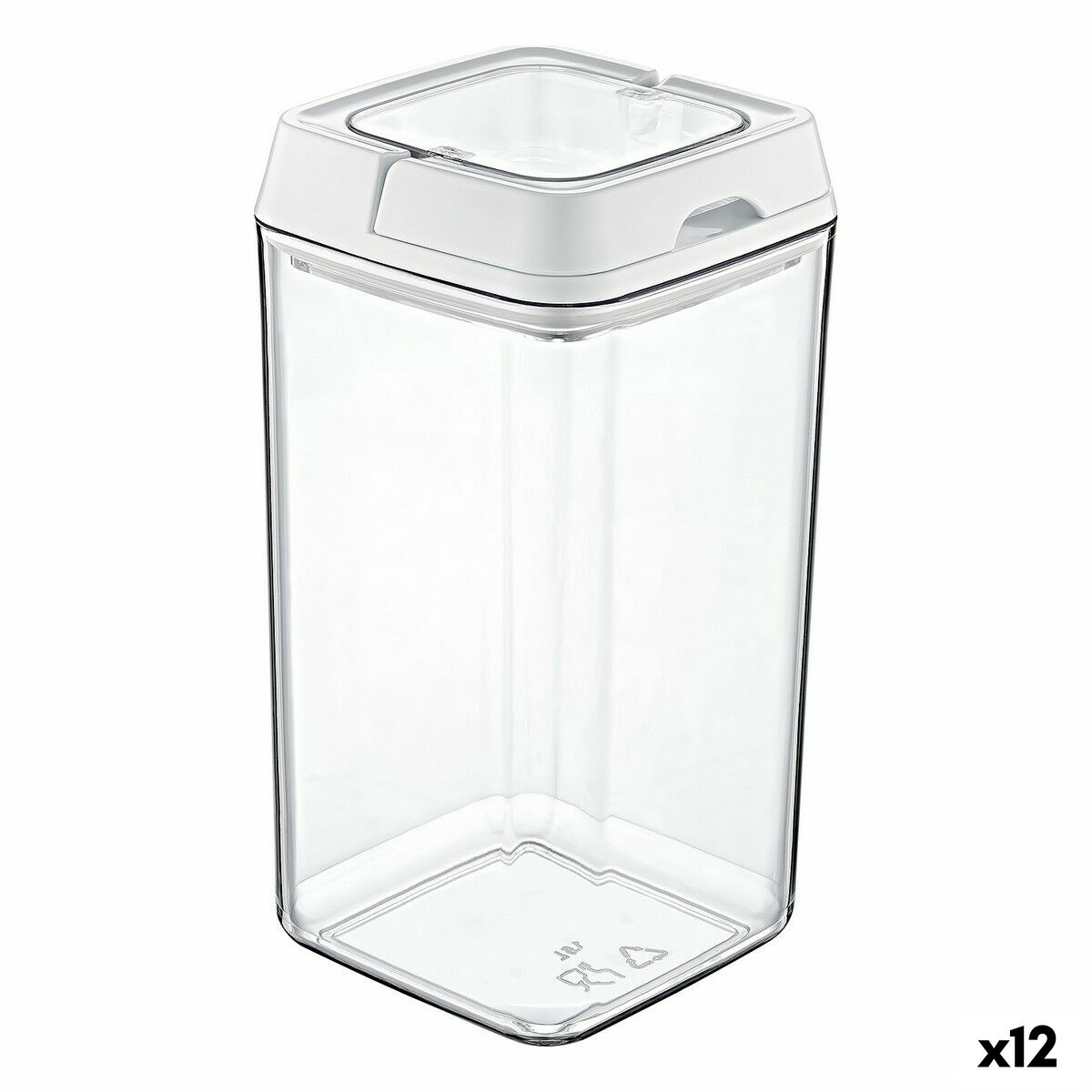 Tarro Quttin Cierre hermético 1,5 L 11 x 11 x 20 cm (12 Unidades) - Effik Store