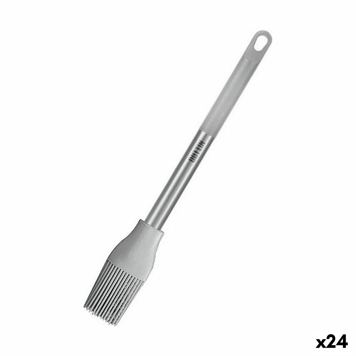 Pincel de Silicona Quttin Gris Silicona Acero 28 x 4 cm (24 Unidades) - Effik Store