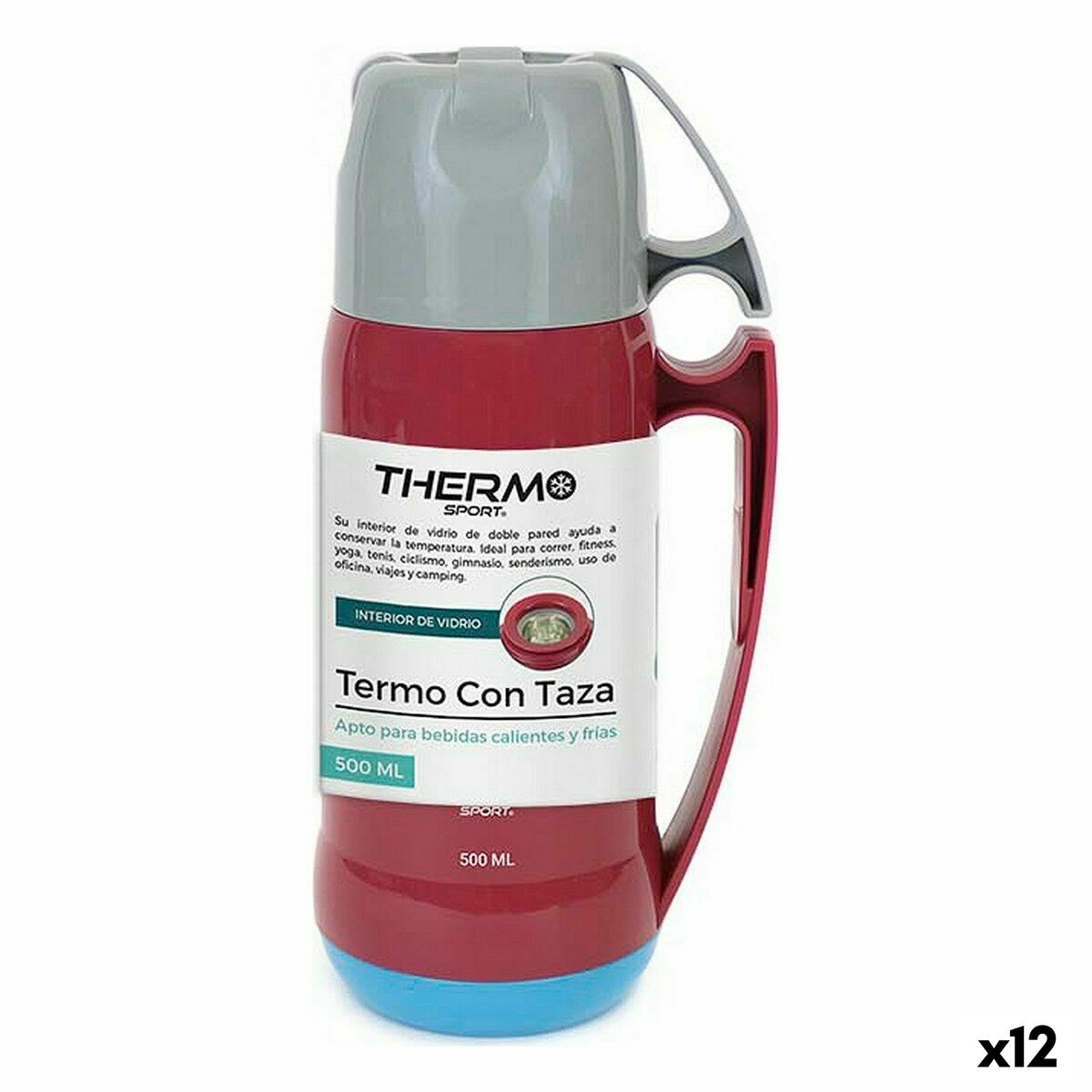 Termo de Viaje ThermoSport 500 ml (12 Unidades) - Effik Store