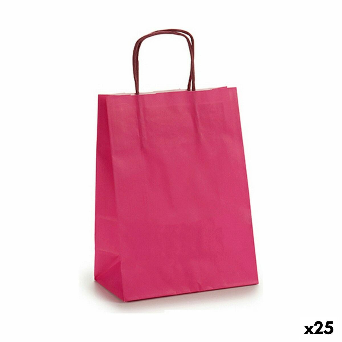 Bolsa de Papel 18 x 8 x 31 cm Rosa (25 Unidades) - Effik Store