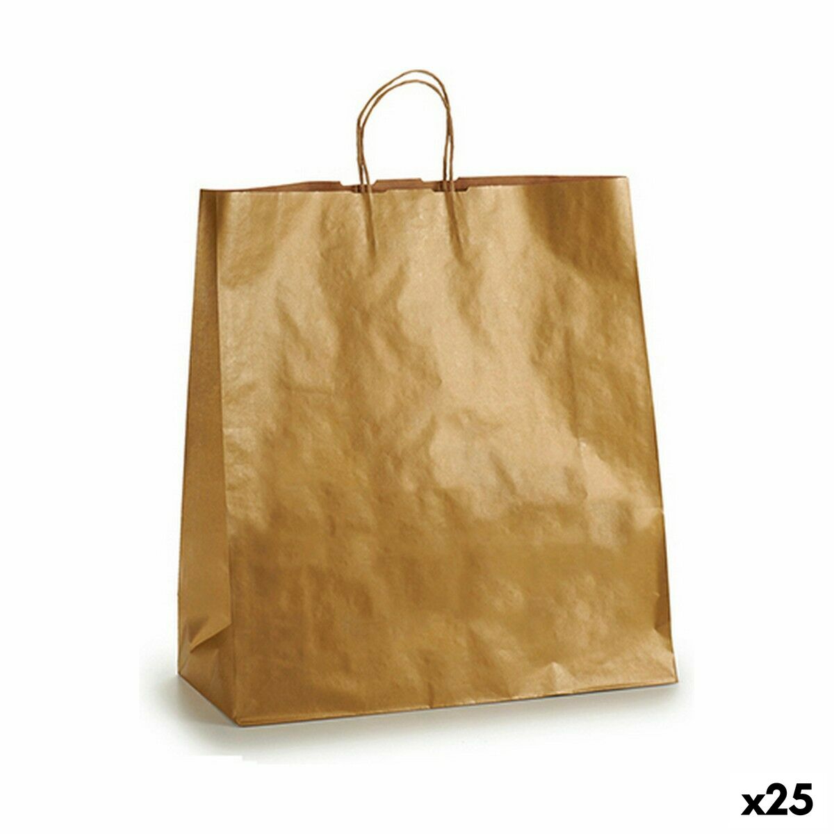 Bolsa de Papel 46 x 16 x 60 cm Dorado (25 Unidades) - Effik Store