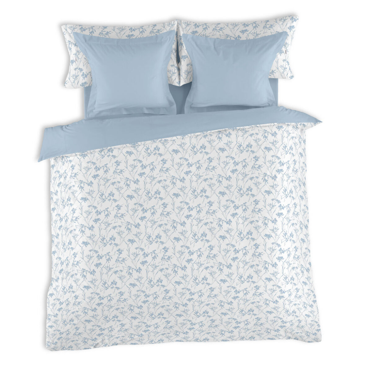 Juego de funda nórdica Alexandra House Living Paola Azul Cama de 180 6 Piezas - Effik Store