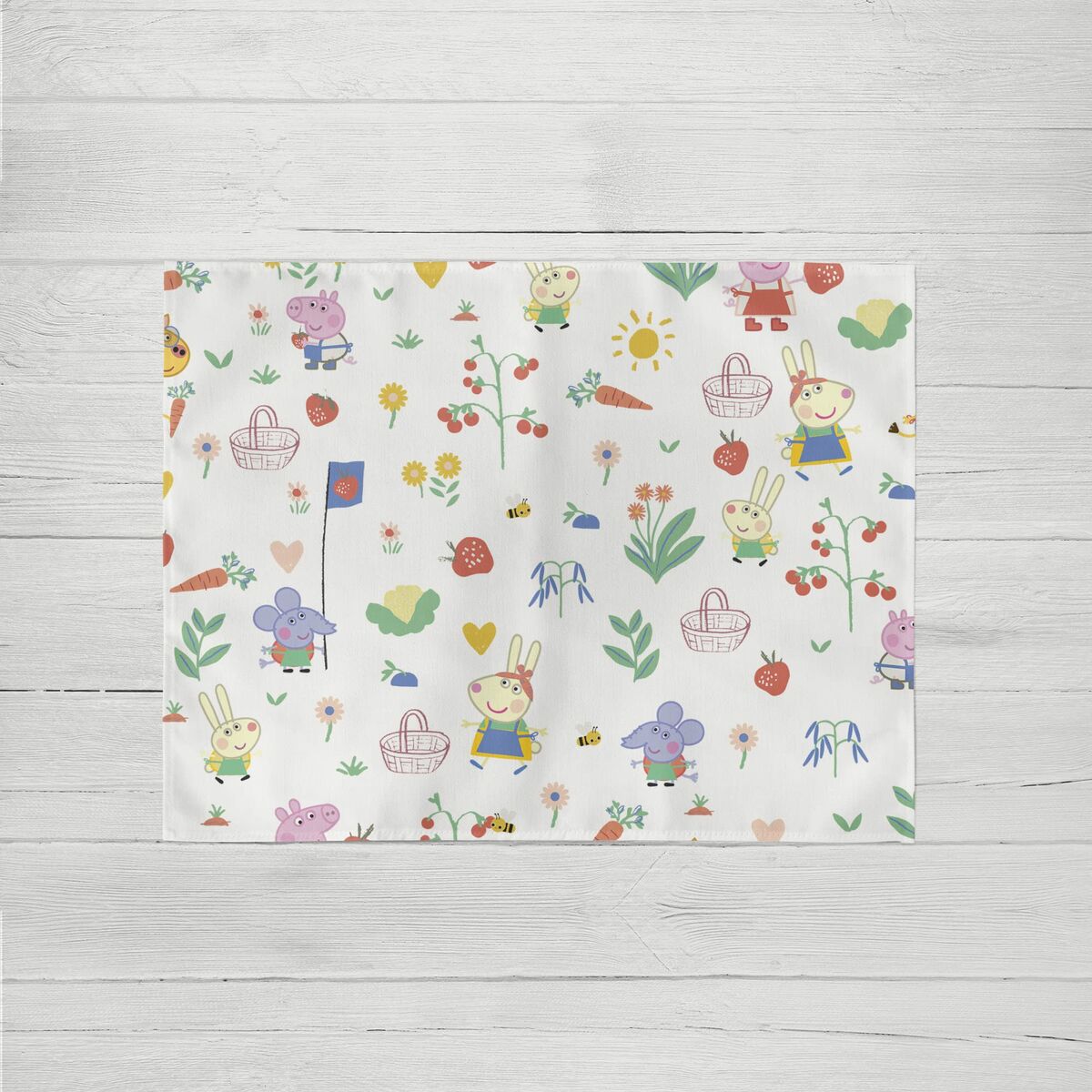 Mantel Individual Kids&Cotton Vegetables 02 Multicolor 45 x 35 cm 2 Unidades - Effik Store