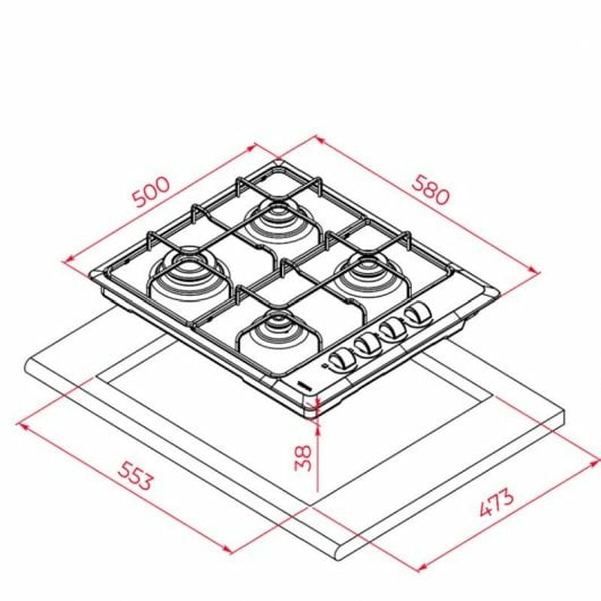 Placa de Gas Teka HLX 640 - Effik Store