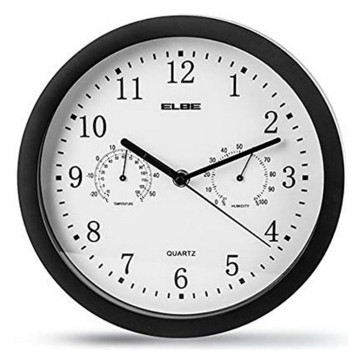 Reloj de Pared ELBE RP1005N Blanco/Negro - Effik Store