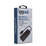 Hub USB iggual IGG318478 - Effik Store