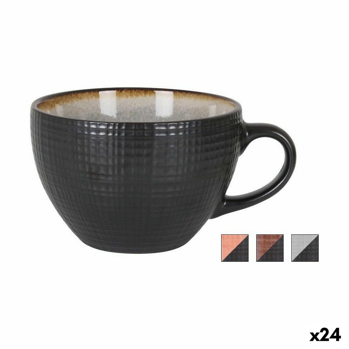 Taza La Mediterránea Sauvage 425 ml Cerámica (24 Unidades) - Effik Store