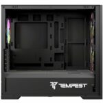 Caja Semitorre ATX Tempest Stronghold  Negro - Effik Store