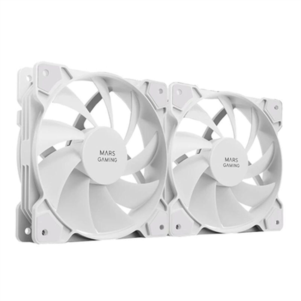 Ventilador de Caja Mars Gaming MFPROX2W Blanco 2 Unidades Ø 12 cm - Effik Store