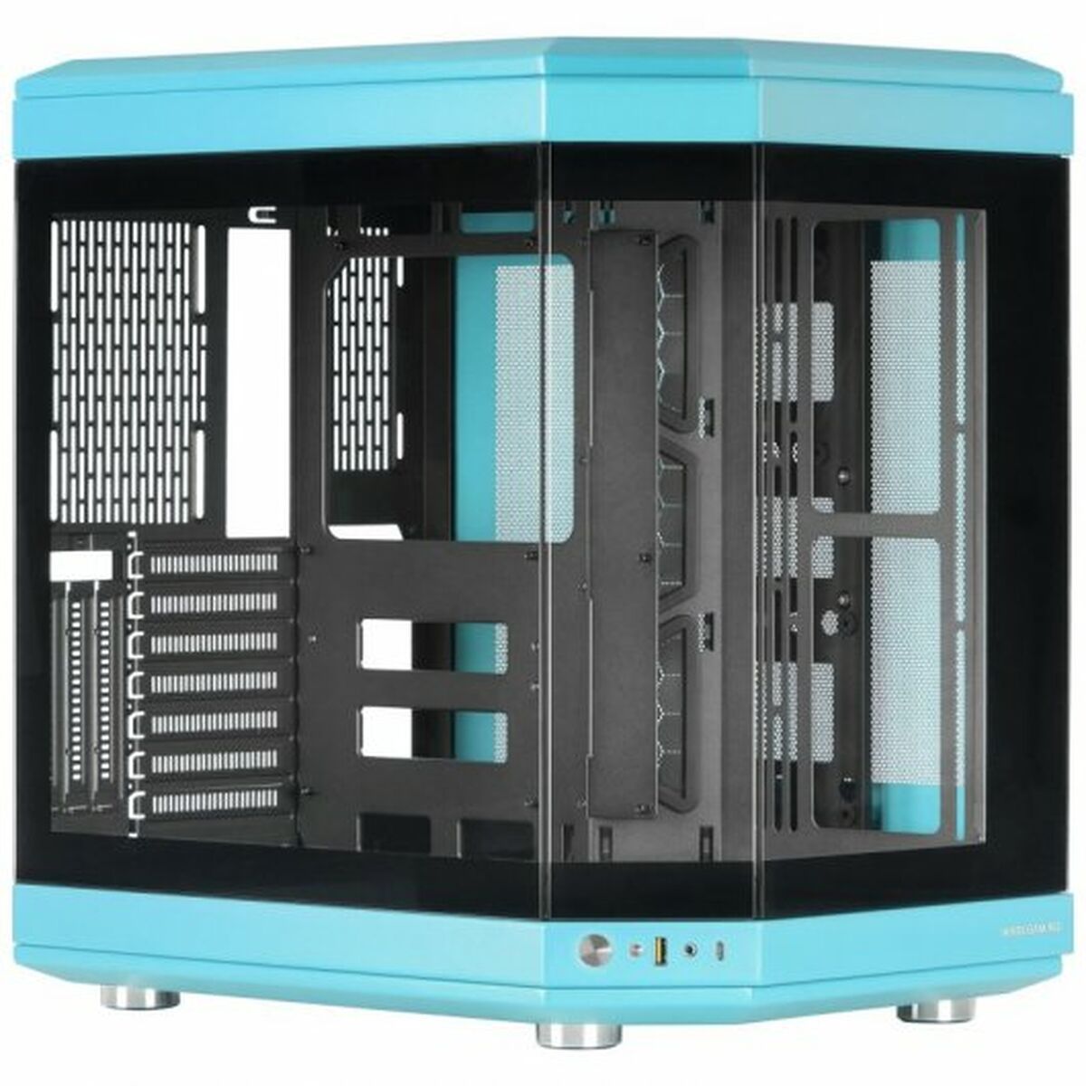 Caja Semitorre ATX Mars Gaming MC-3T Azul Negro - Effik Store