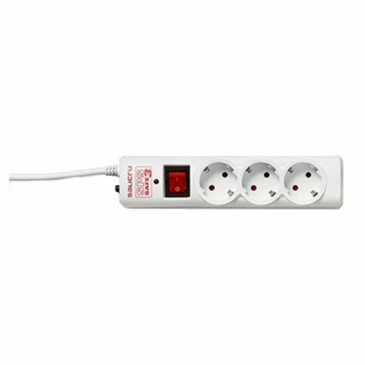 Regleta 3 Enchufes Schuko con Interruptor Salicru SPS SAFE 3 (1,5 m) - Effik Store