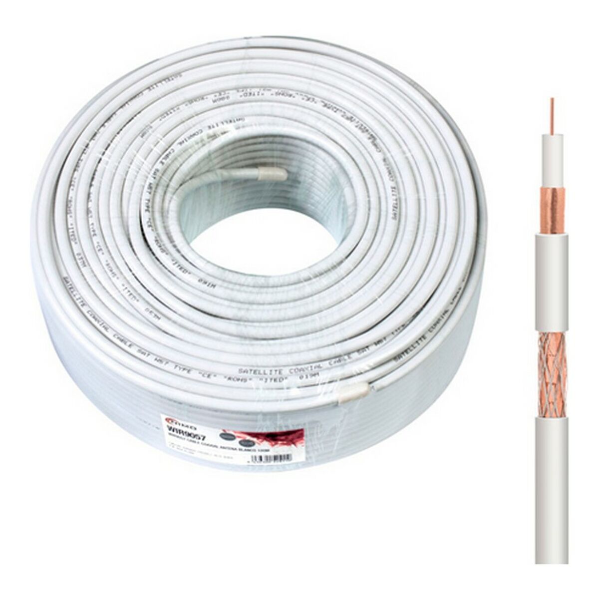 Cable Coaxial Antena TV NIMO 100 m - Effik Store