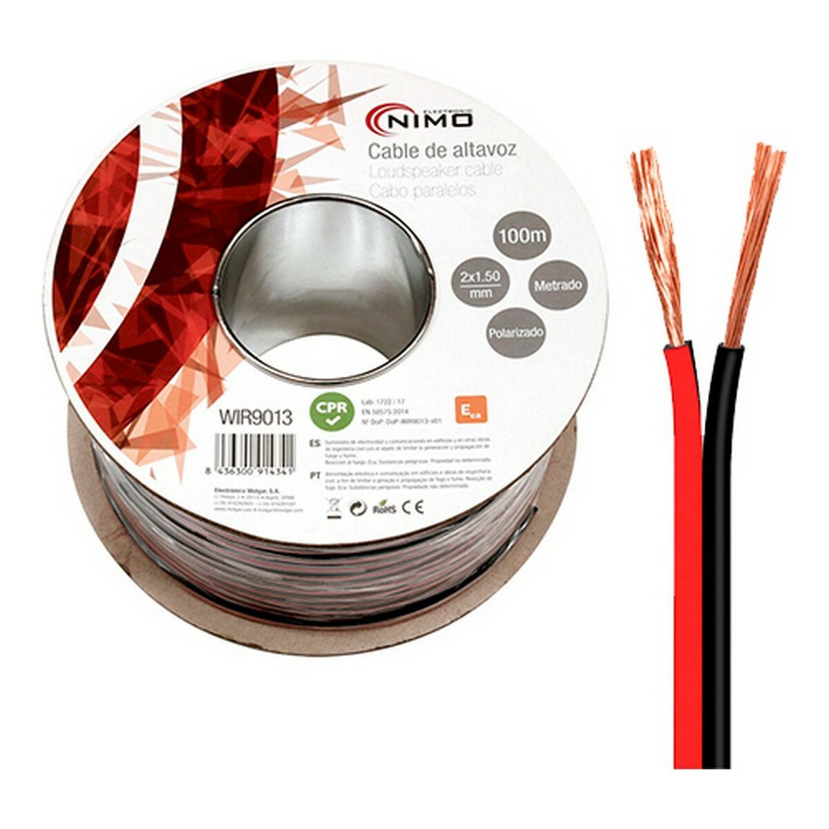 Cable de altavoz NIMO 2 x 1,5 mm - Effik Store