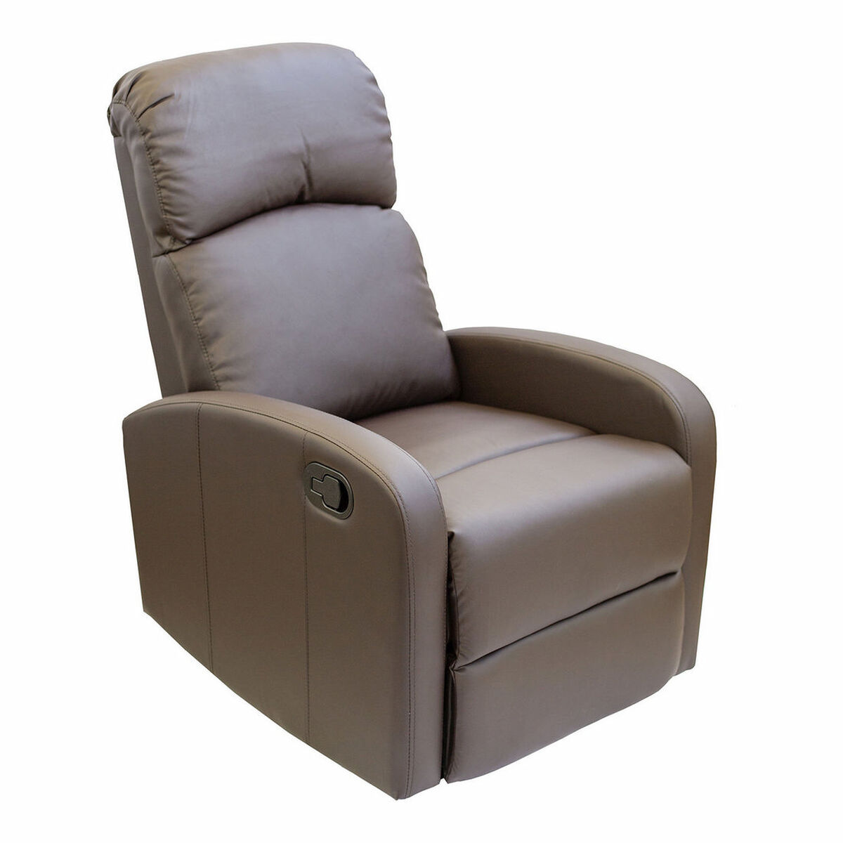 Sillón Reclinable Astan Hogar Relax Manual Chocolate Piel Sintética - Effik Store