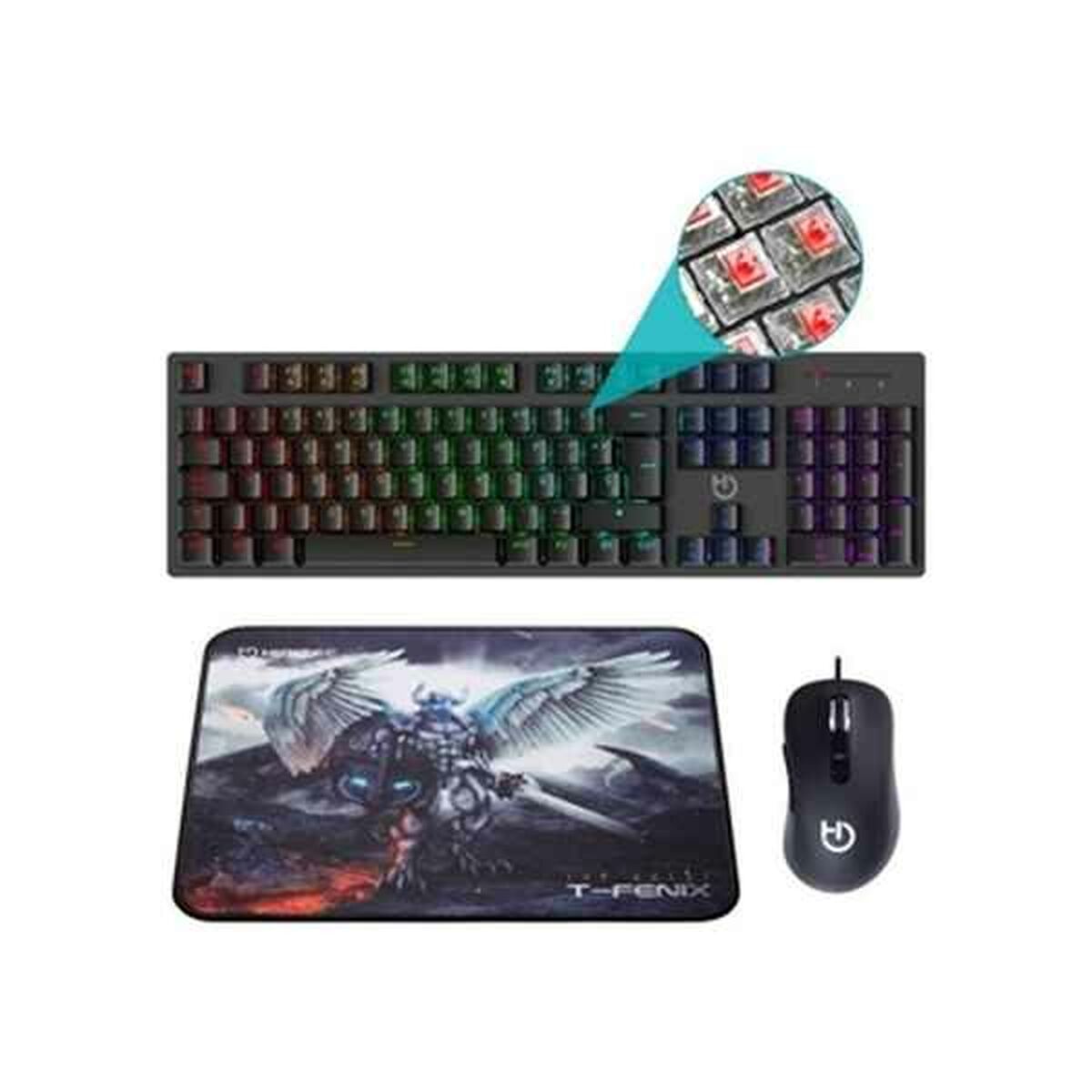 Teclado y Ratón Gaming Hiditec PAC010026 - Effik Store