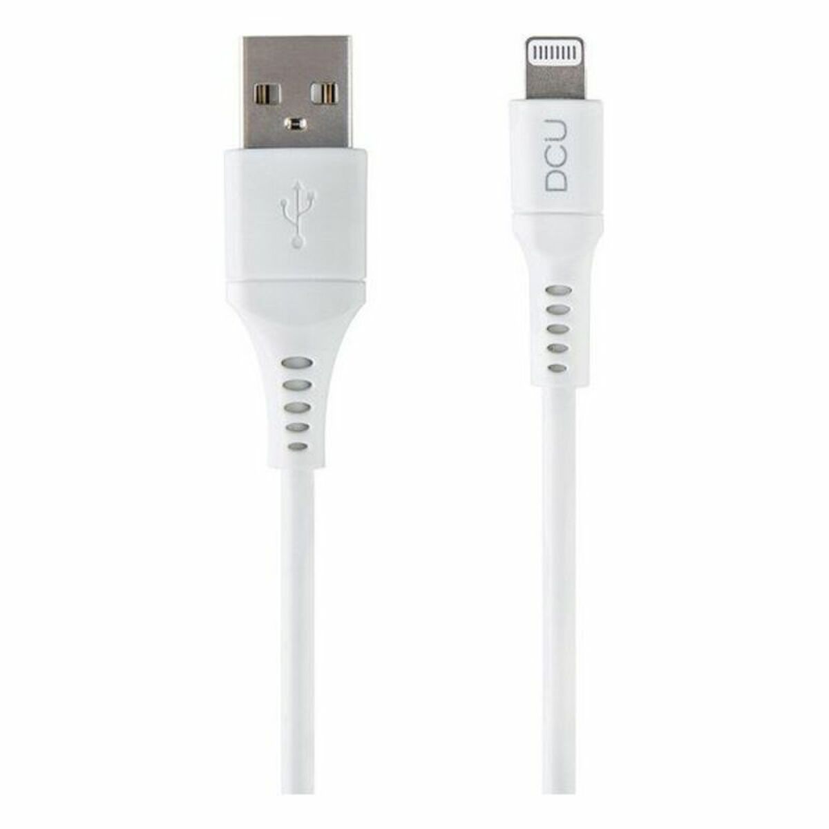 Cable USB a Lightning DCU 34101290 Blanco (1M) - Effik Store