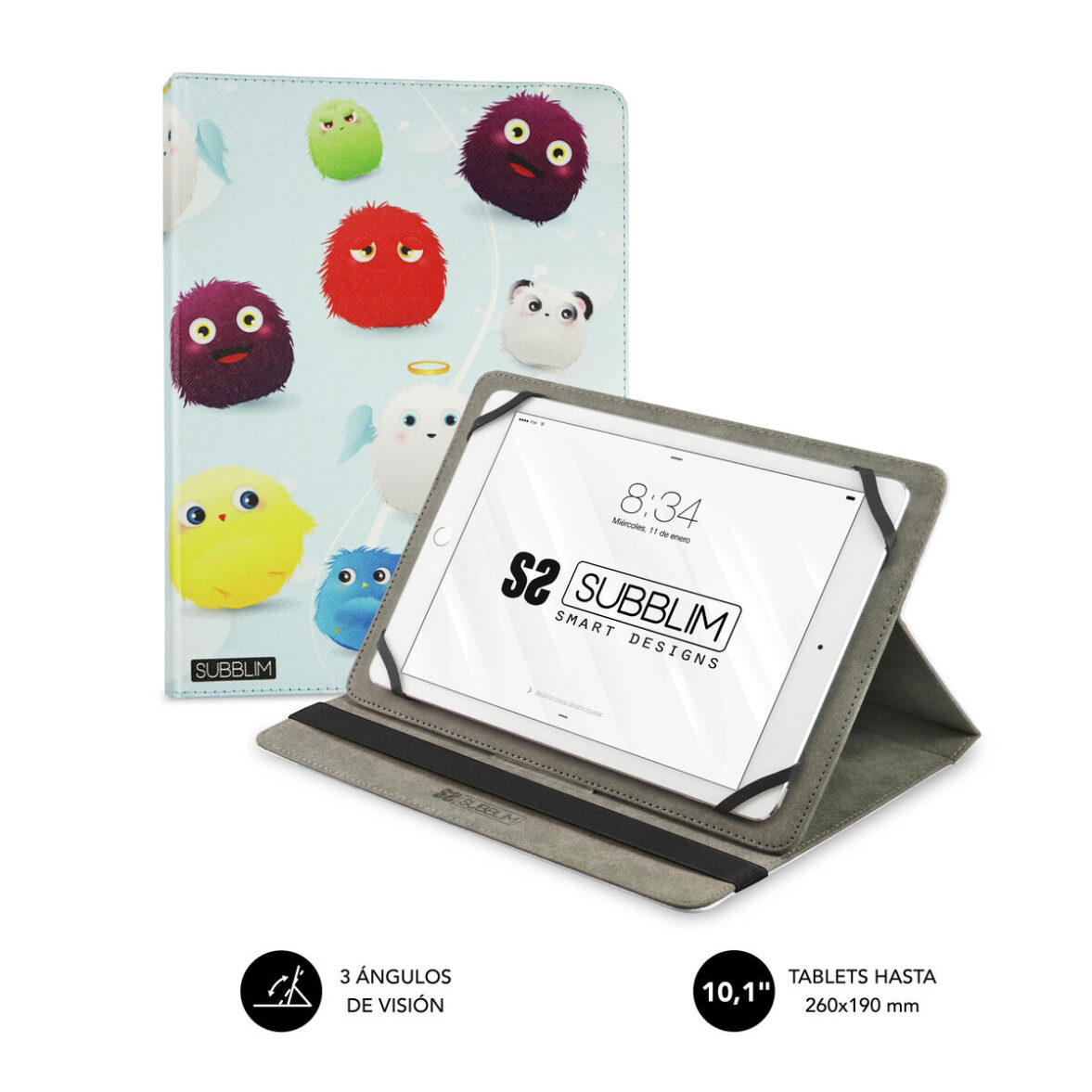 Funda para Tablet Subblim Trendy Furry Multicolor 10,1" - Effik Store