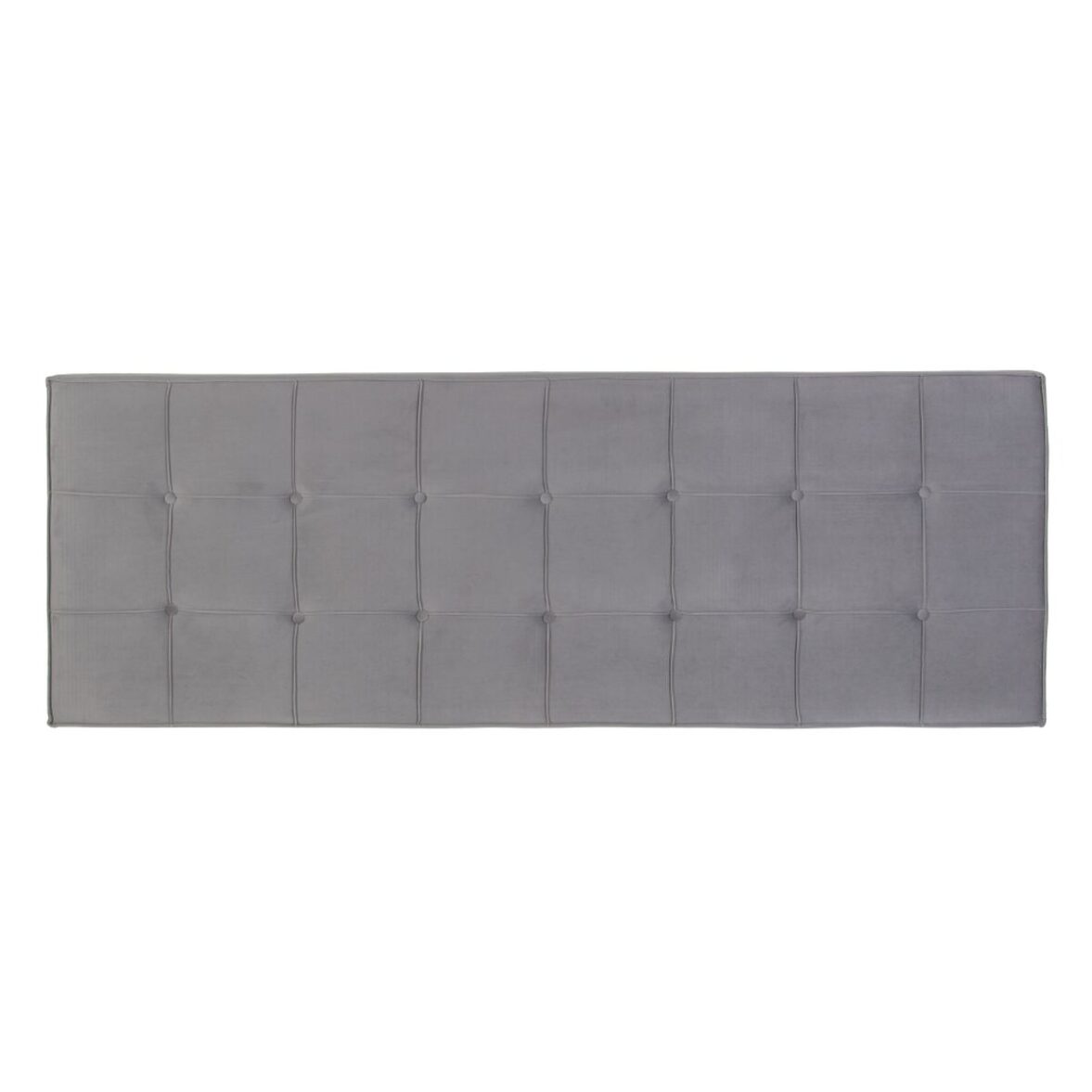 Cabecero de Cama 180 x 7 x 64 cm Tejido Sintético Gris - Effik Store