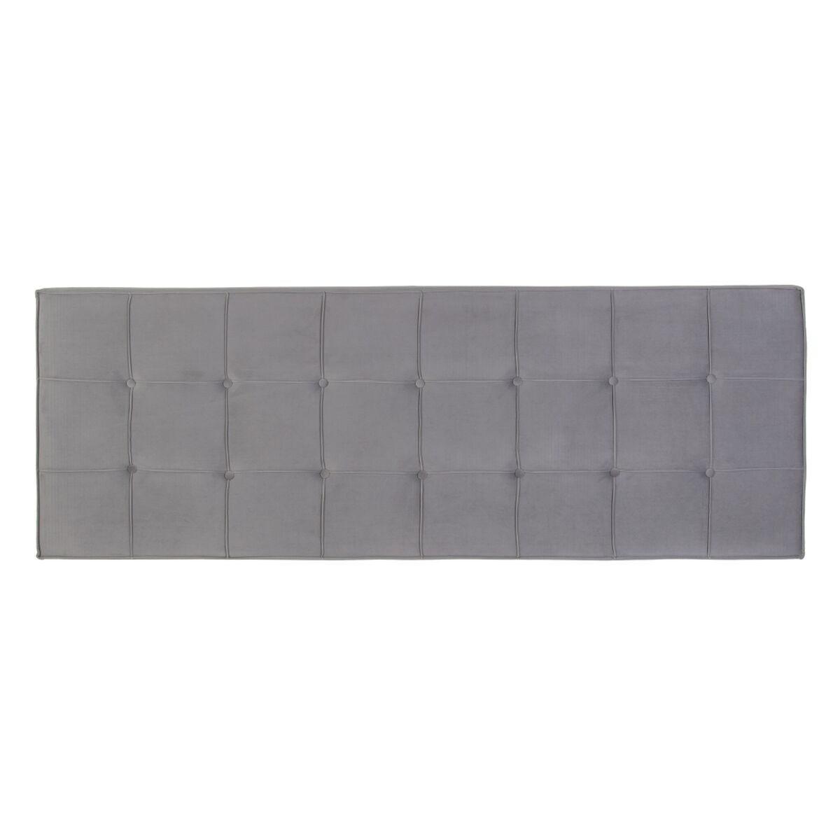 Cabecero de Cama 180 x 7 x 64 cm Tejido Sintético Gris - Effik Store