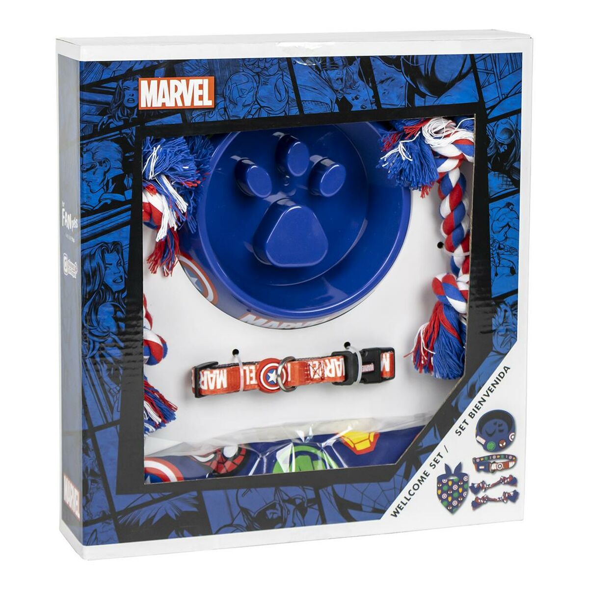 Set de Regalo de Bienvenida para Perros The Avengers Azul 5 Piezas - Effik Store