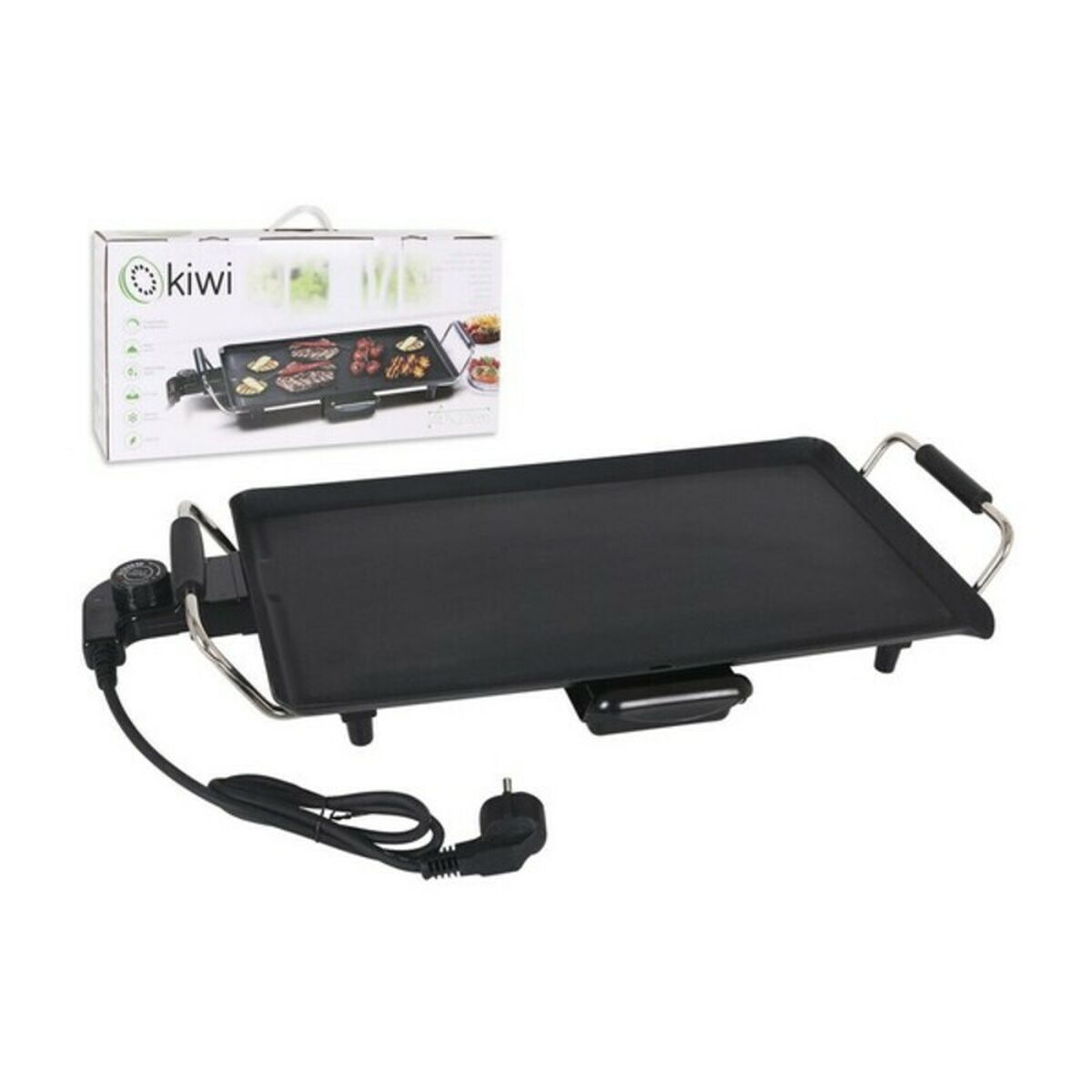 Plancha Asadora Lisa Kiwi KPP-5412 1800W (47 x 27 cm) - Effik Store