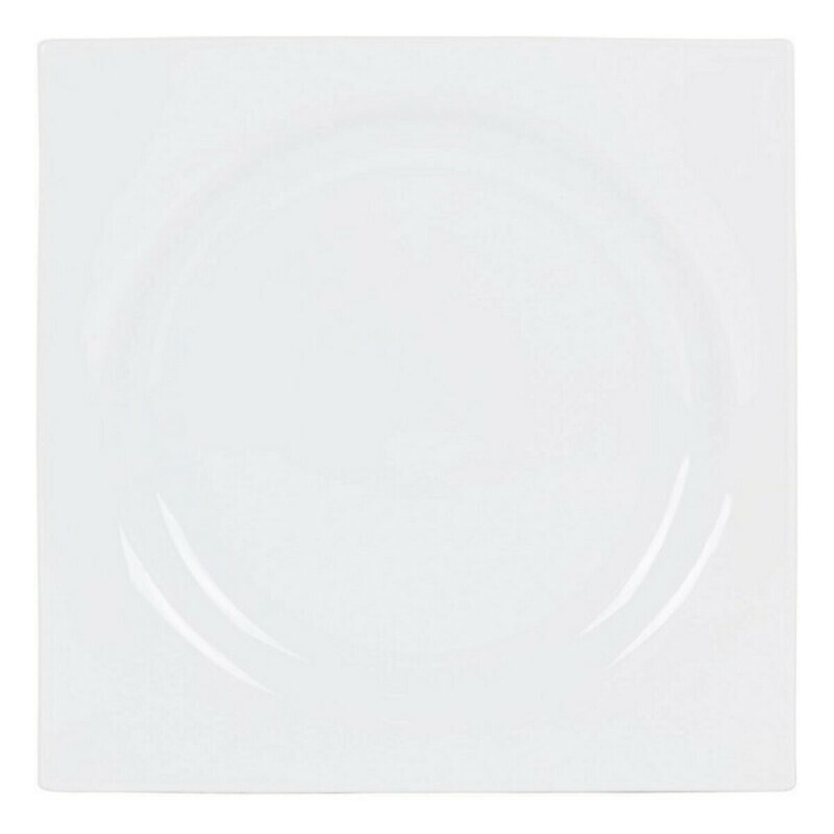 Plato Llano Zen Porcelana Blanco (27 x 27 x 3 cm) - Effik Store