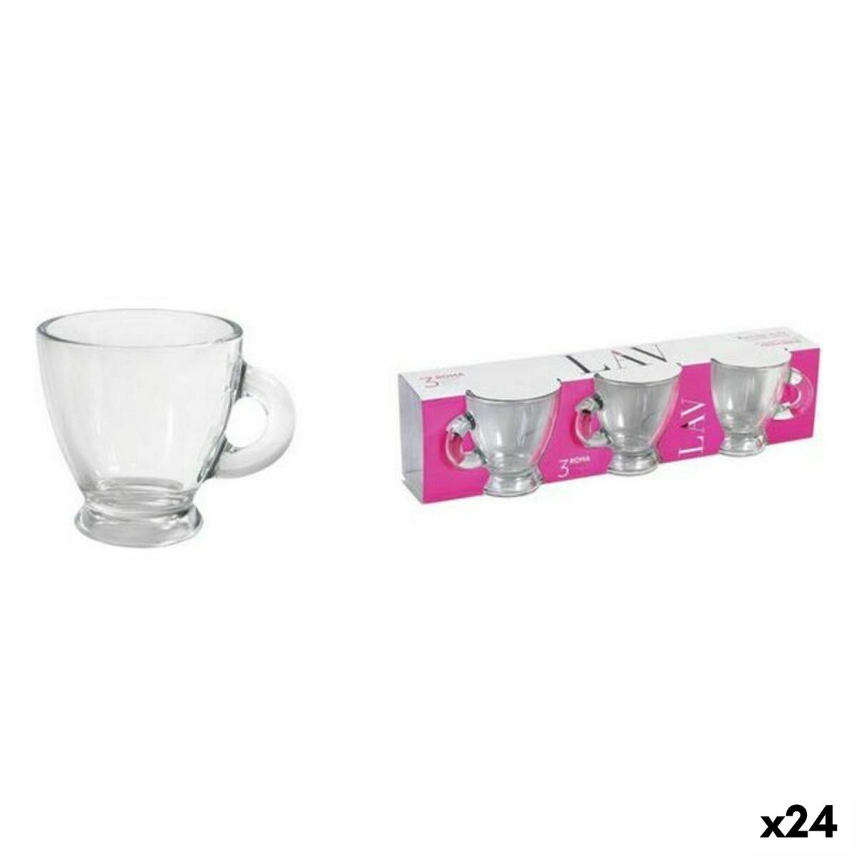 Juego de Café LAV Roma 3 Piezas (24 Unidades) (95 ml) - Effik Store