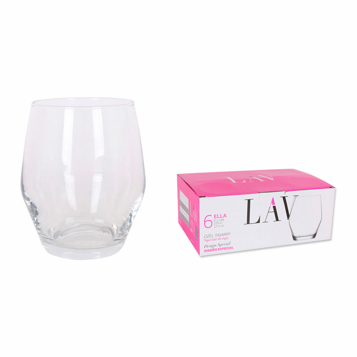 Set de Vasos LAV Ella 370 cc (6 pcs) - Effik Store