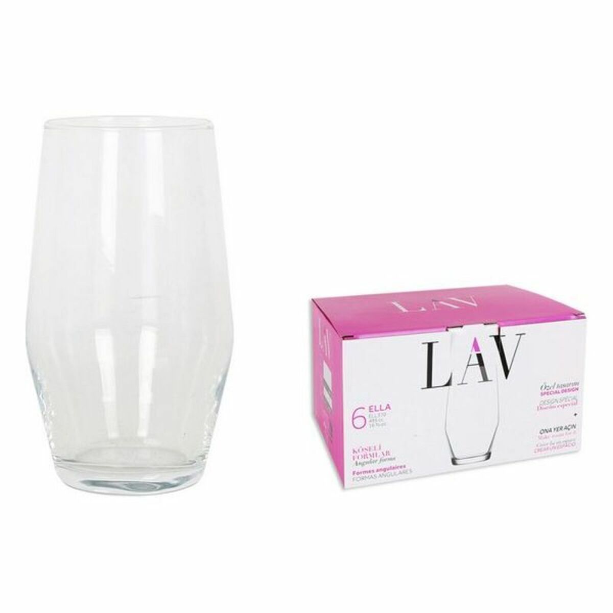 Set de Vasos LAV Ella (6 uds) (495 ml) - Effik Store