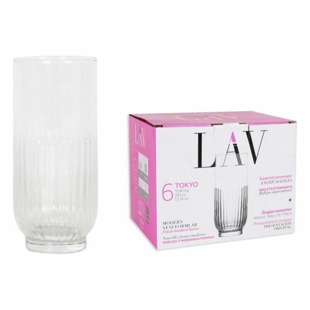 Set de Vasos LAV Tokyo (6 uds) (395 ml) - Effik Store