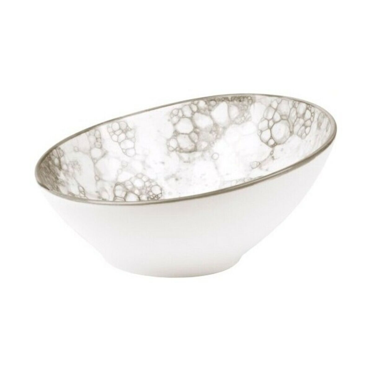 Cuenco Porcelana Blanco/Marrón (35 cl) (ø 16 x 7 cm) - Effik Store