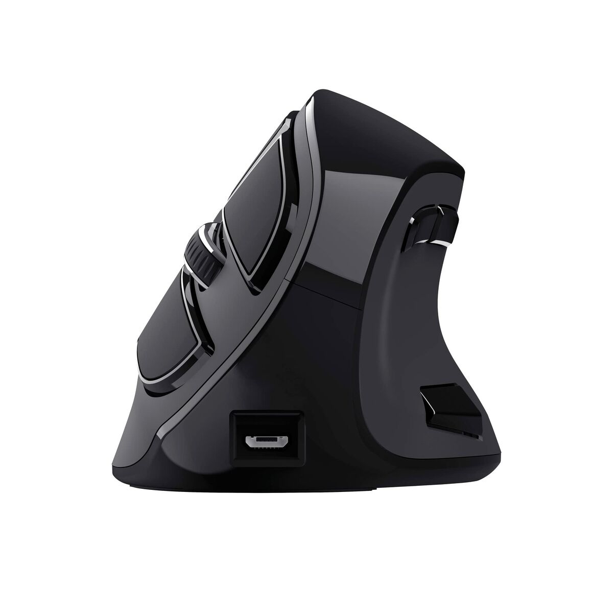 Ratón Inalámbrico Trust Voxx Negro Ergonómico Vertical Bluetooth Recargable - Effik Store