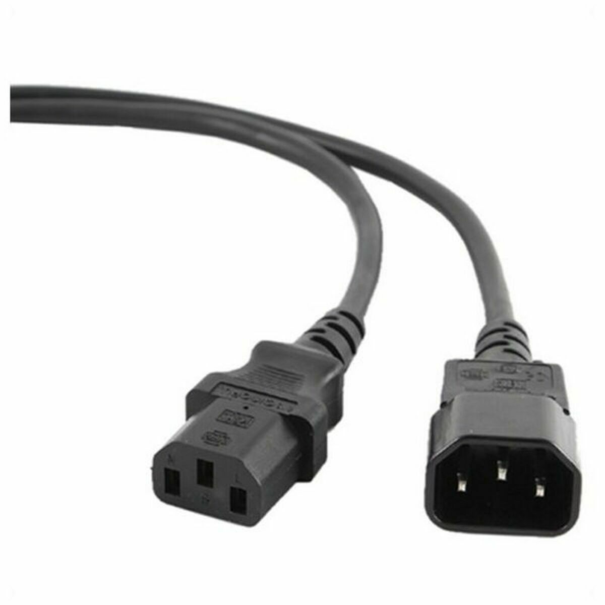 Cable Alimentación CPU - Monitor GEMBIRD PC-189 Negro C14 - Effik Store