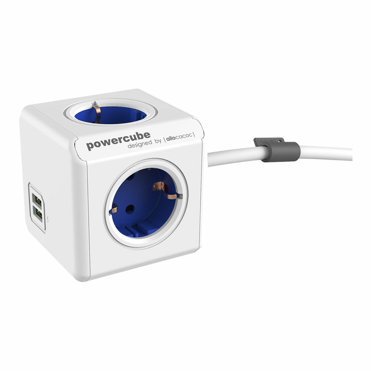 Regleta Enchufes Cubo Allocacoc Powercube Extended 1402 USB 250 V 16 A 1,5 m - Effik Store