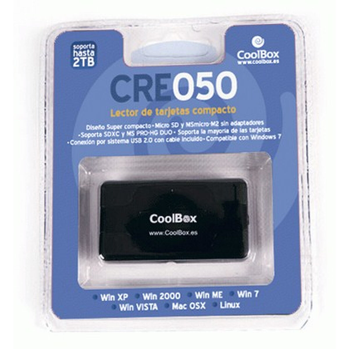 Lector de Tarjetas CoolBox CRCOOCRE050 Negro - Effik Store