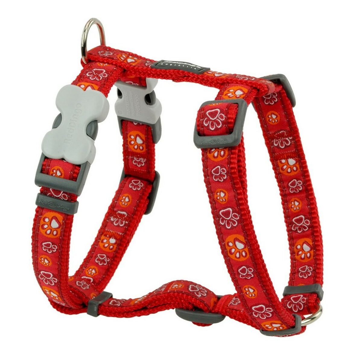 Arnés para Perro Red Dingo Style Rojo Huella de animal 25-39 cm - Effik Store