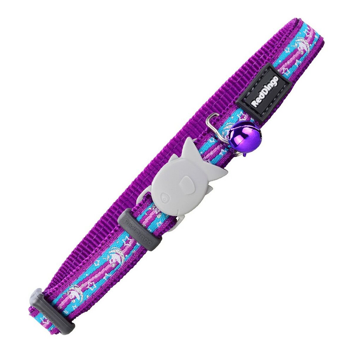 Collar para Gato Red Dingo Style Morado 20-32 cm Unicornio - Effik Store