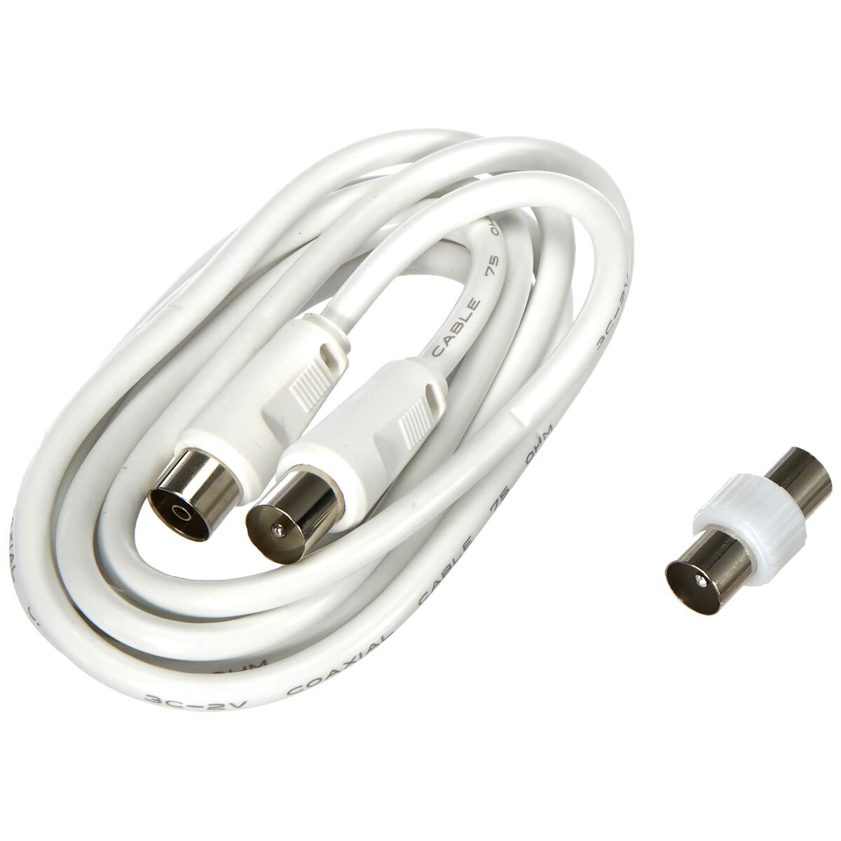 Cable Coaxial Antena TV Meliconi 2 m Blanco (Reacondicionado D) - Effik Store